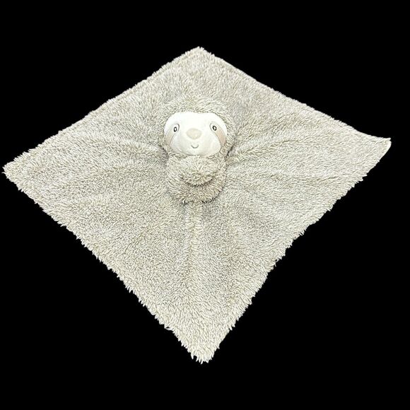 Carter's Security Blanket Sloth Plush Lovey Soft Gray - Picture 1 of 15